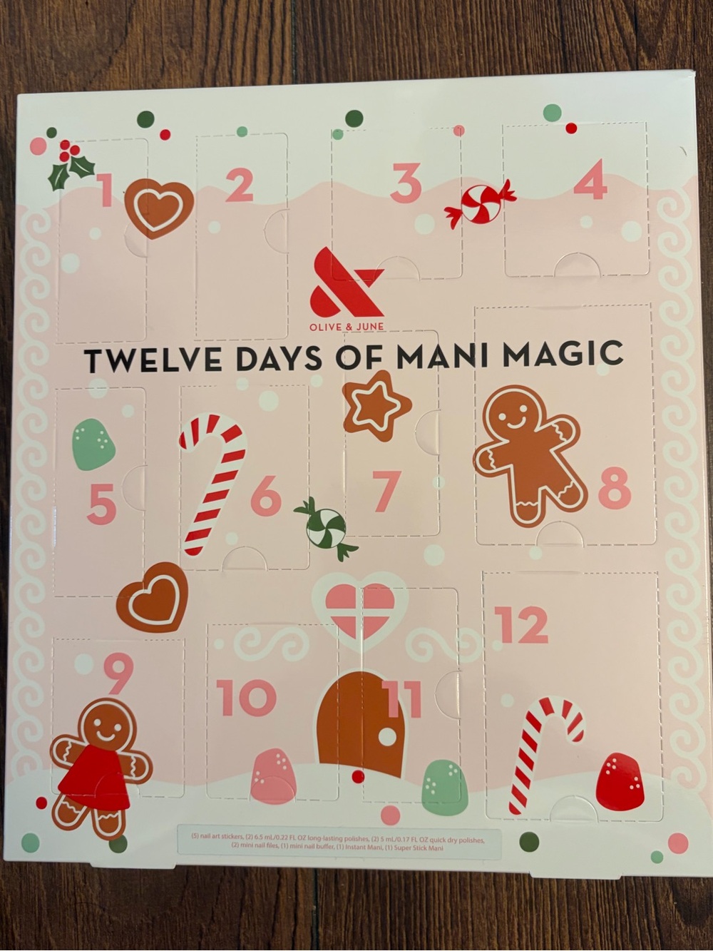 NWT, Olive & June Twelve Days of Mani Magic Advent Calendar, Shine Edition
